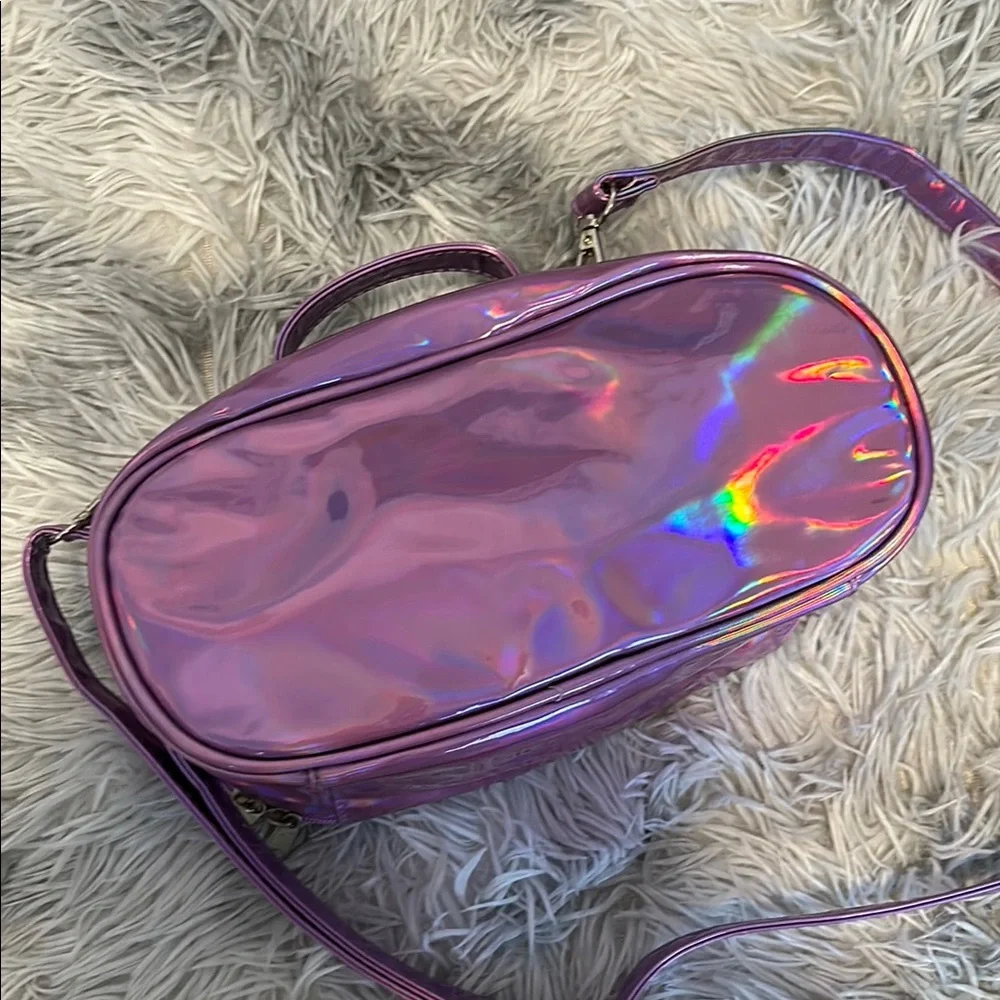 Laser Purple Crossbody/Cosmetic Bag - Picture 4 of 6